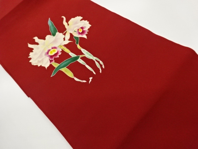 金彩カトレヤ模様名古屋帯